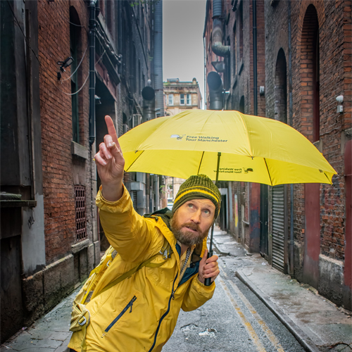 Free Walking Tour Manchester Umbrella