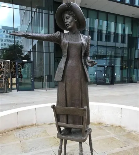 Emmeline Pankhurst statue - free walking tour manchester