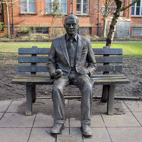 Alan Turing Statue Manchester