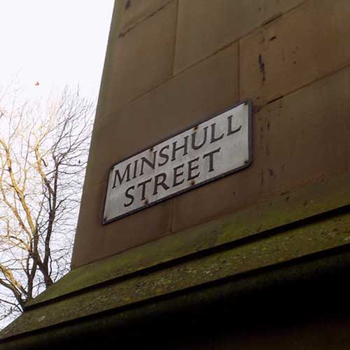 Minshull Street sign